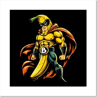 Banana Superhero Posters and Art